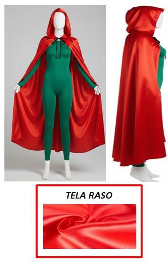 Capa Larga de tela Raso varios colores largo a eleccion en centimetros