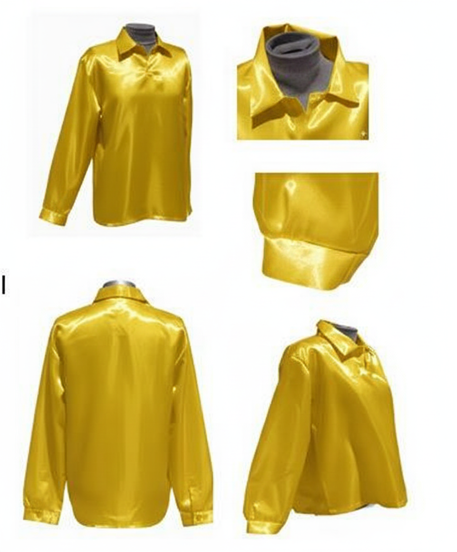 Camisas, Blusas en tela de Raso unisex sin botones Infantil