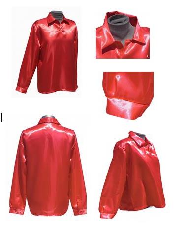 Camisas, Blusas en tela de Raso unisex sin botones Adulto