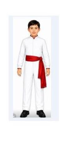 Traje Blanco con Cinto